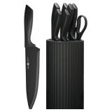 Knife Set, 8-Piece Kitchen Knife Set with Universa