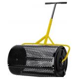 $180 30 Inch Peat Moss Spreader for Lawn, 26 Gal L