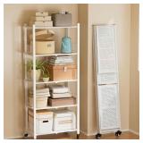 $110 Folding Storage Shelves, Heavy Duty 5-Tier Me