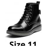 Bruno Marc Men's Motorcycle Combat Dress Boots Cas
