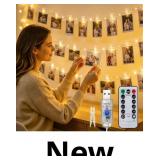 Fairy Lights with Clips for Pictures, 33FT 100LED