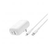 Belkin 42W Wall Charger C-Lightning Bundle - White