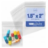 Seal Fresh Ziplock Bags - 1.5' x 2' (1000 Count),