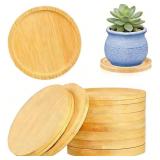 10 Pcs Small Round Plant Saucers for Pots, 9.4cm B