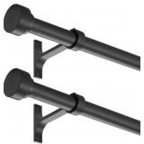 2 Pack Heavy Duty 1 Inch Diameter Single Curtain R