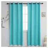 YGO Turquoise Curtains for Bedroom Living Room The