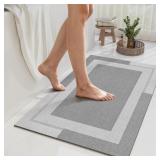 YDKGL Non Slip Bath Mat, Rubber Backing Ultra Thin