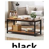 SogesPower 39.3 inches 2-Tier Modern Coffee Table