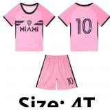 2024-25 Pink Black Soccer Football Jerseys for Kid