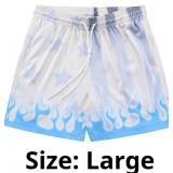 DIOTSR Mens Flame Graphic Shorts Workout Basketbal