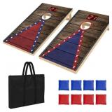 Foldable Cornhole Board Set Solid Wood Cornhole Se