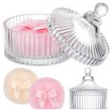 Tioncy 3 Pcs Large Body Powder Puff and Container