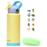 750ml Insulated Water Bottle with Straw Lid, Stain