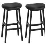 YATINEY Bar Stools Set of 2, Bar Chairs, Saddle St