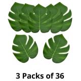 Laiiqi 36 Pcs Artificial Palm Leaf, Faux Tropical