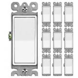 10 Pack BESTTEN Single Pole Decorator Wall Light S