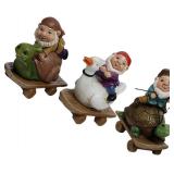 HANABASS Miniature Gnome Ornaments Set of 3 Resin
