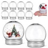 Clear Snow Globe 2.7 Inch DIY Plastic Water Globe