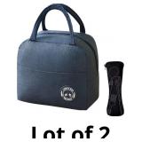 WITERY Insulated Lunch Bag with Cutlery Bag Large