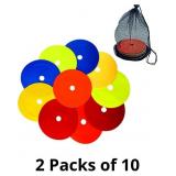 10 PCS Flat Soccer Cones for Sports,Spot Markers D