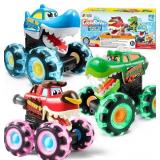 JOYIN 3 Pack Monster Truck Toy - Motion Activated
