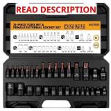 31-Piece Torx Bit Socket Set: Premium CR-V & S2 Al