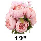 Duovlo Springs Flowers Artificial Silk Peony Bouqu