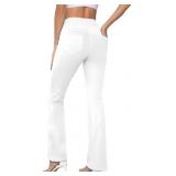 Women's Flare Yoga Pants, Wide Leg Leggings with P