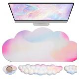 JIKIOU Large Cloud Mouse Pad Waterproof with Cloud
