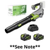 Cordless Leaf Blower with 2x4.0Ah Battery & Charge