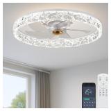 $193 Fszdorj 20' Ceiling Fan with Light, Upgraded