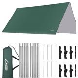 WADEO Camping Tarp, Ultralight Rainfly Tarp for Ha