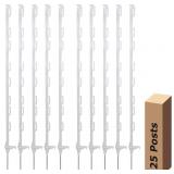$110 25 Pack Electric Fence Posts, 47.2 Inch/3.9FT