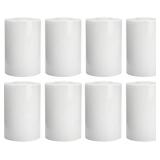 8 Pack White Opal Glass Shades Covers, 5.5in Heigh