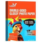 Uinkit 200 Sheets Double Sided Photo Paper Glossy