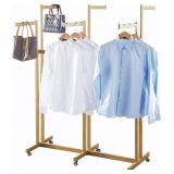 $190 Floor Standing Metal Garment Rack - Heavy Ret