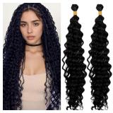 3 Bundles Curly Human Braiding Hair for Boho Braid