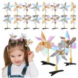 FOMIYES Windmill Hair Clips 20 Pack Sequins Pinwhe