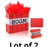 Pixel Party Favor Bags Set, Red Treat Bag Video Ga