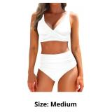 Yonique Women's Two Piece High Waisted Bikini Set