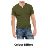KUYIGO Men's Casual Slim Fit Long/Short Sleeve Hen
