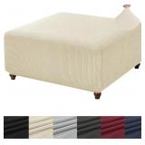 ANWUCHEN Ottoman Cover Square-Stretch Knitted Jacq