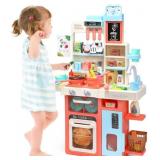 HOLYFUN Kids Kitchen Playset, Kitchen Set for Todd