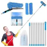 Window Squeegee Tool with Extension Pole: 20+ Feet