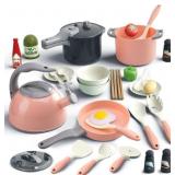 Bruvoalon 32Pcs Kids Play Kitchen Toys Set, Toddle