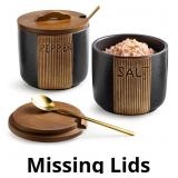 Salt and Pepper Bowl, Ceramic Salt Containers for