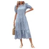 PRETTYGARDEN Women's Summer Casual Boho Dress Flor