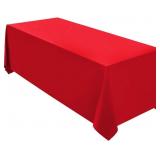 Surmente Red Christmas Tablecloth 90 x 132-inch Re
