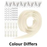 Keadic 81Pcs #5 Nylon Zipper Tape Set with 10 Yard