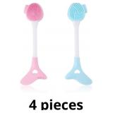 Silicone Facial Cleansing Brush, Dual-Ended Face S